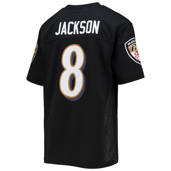 Lamar Jackson Baltimore Ravens Youth Replica Player Jersey - Black - Image 3