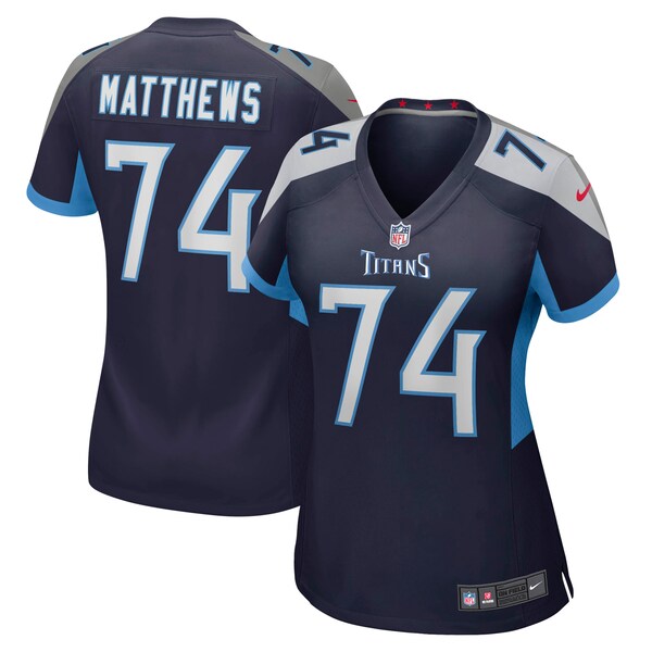 Bruce Matthews Tennessee Titans Nike Women's Retired Player Jersey - Navy/Light Blue - Image 2