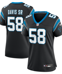 Thomas Davis Sr. Carolina Panthers Nike Women's Team Retired Game Jersey -  Black