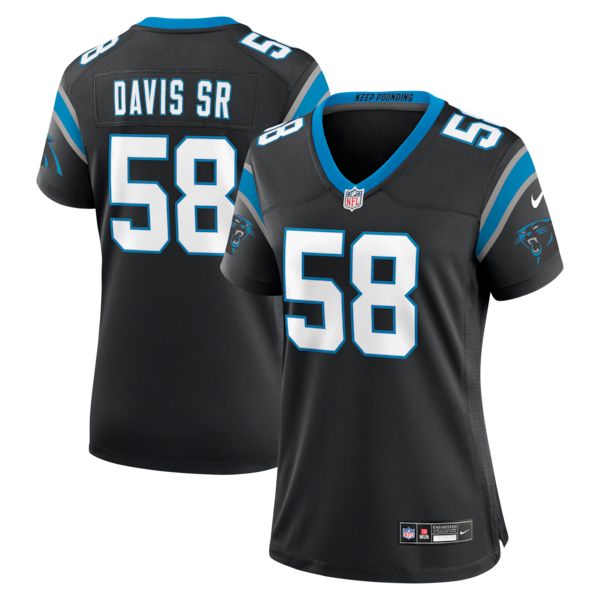 Thomas Davis Sr. Carolina Panthers Nike Women's Team Retired Game Jersey - Black