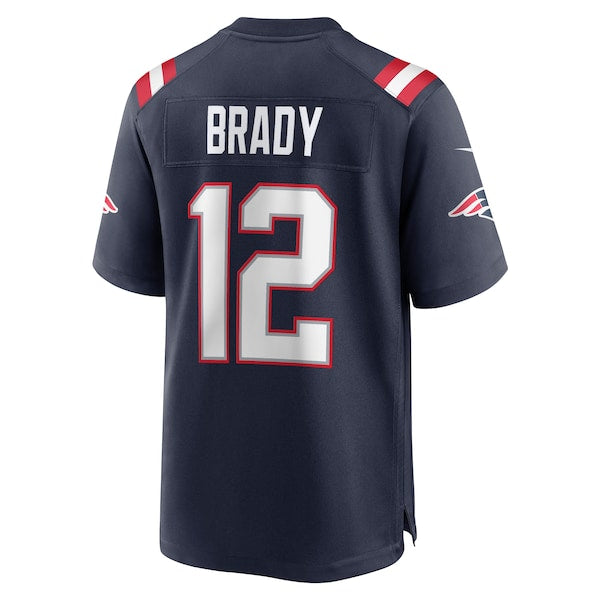 Youth Tom Brady New England Patriots Nike Game Retired Player Jersey - Navy/White/Red - Image 6