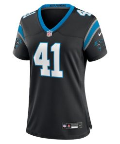 Alternative view of Spencer Brown Carolina Panthers Nike Women's Team Game Jersey - Black