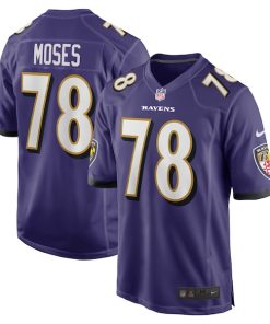 Morgan Moses Baltimore Ravens Nike Game Player Jersey - Purple