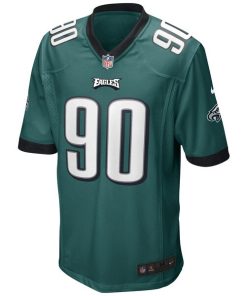 Alternative view of Mike Golic Philadelphia Eagles Nike Game Retired Player Jersey - Midnight Green