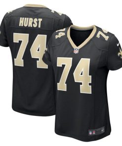 James Hurst New Orleans Saints Nike Women's Game Jersey - Black