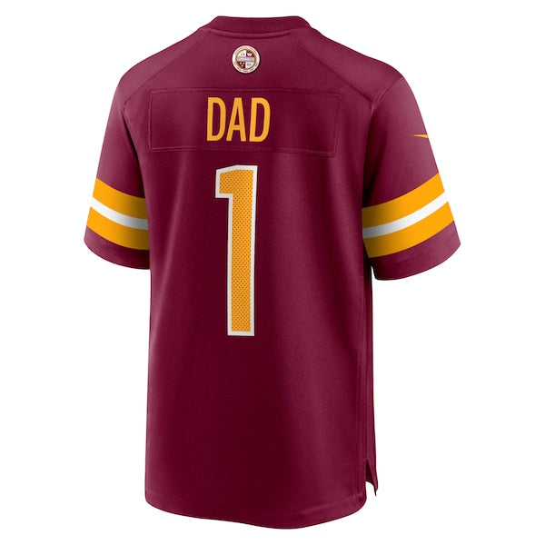 Number 1 Dad Washington Commanders Nike Game Jersey - Burgundy - Image 3