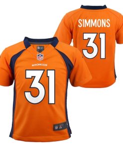 Justin Simmons Denver Broncos Nike Toddler Game Jersey - Orange