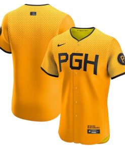Pittsburgh Pirates Nike City Connect Elite Jersey - Gold