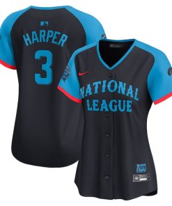 Bryce Harper National League Nike Women's 2024 MLB All-Star Game Limited Player Jersey - Navy