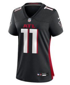 Alternative view of Jalon Walker Atlanta Falcons Nike Women's Team Game Jersey -  Black
