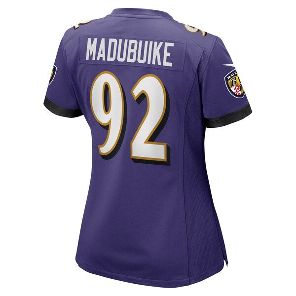 Justin Madubuike Baltimore Ravens Nike Women's Game Jersey - Purple - Image 3