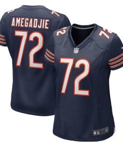 Kiran Amegadjie Chicago Bears Nike Women's  Game Jersey -  Navy