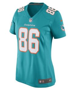 Alternative view of Braylon Sanders Miami Dolphins Nike Women's Game Player Jersey - Aqua