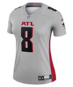 Alternative view of Kyle Pitts Atlanta Falcons Nike Women's Inverted Legend Jersey - Gray