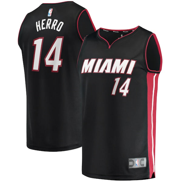 Tyler Herro Miami Heat Fast Break Replica Jersey - Icon Edition - Black