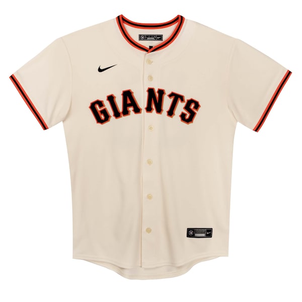 San Francisco Giants Nike Preschool Home Game Jersey - Cream - Image 2