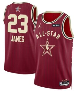 LeBron James Jordan Brand Unisex 2024 NBA All-Star Game Swingman Jersey - Crimson