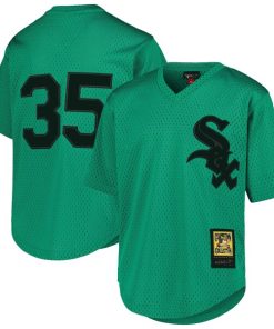 Frank Thomas Chicago White Sox Youth Cooperstown Collection?Mesh Batting Practice Jersey - Green