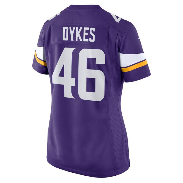 Aaron Dykes Minnesota Vikings Nike Women's Team Game Jersey - Purple - Image 3
