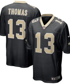 Alternative view of Michael Thomas New Orleans Saints Nike Team Color Game Jersey - Black/White