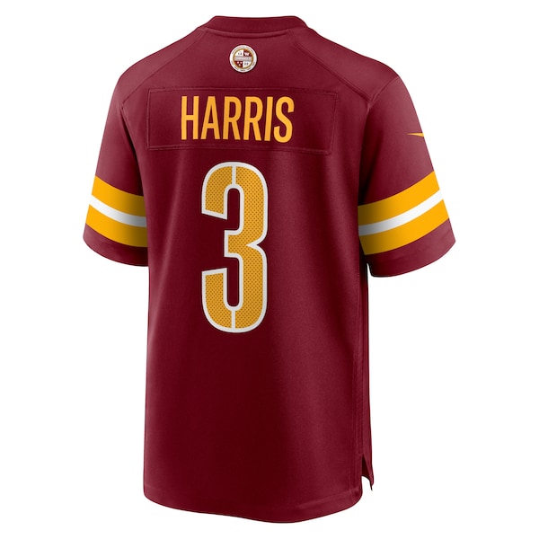 Will Harris Washington Commanders Nike Team Game Jersey - Burgundy - Image 3