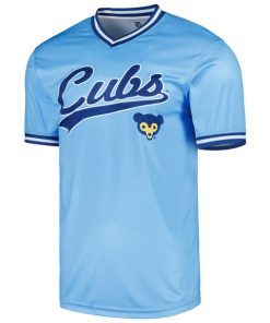 Alternative view of Chicago Cubs Stitches Cooperstown Collection Team Jersey - Light Blue