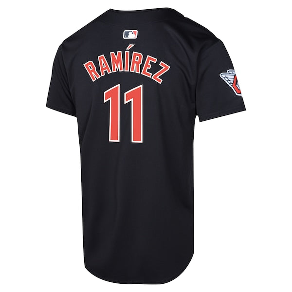 Jos¨¦ Ram¨ªrez Cleveland Guardians Nike Youth Alternate Limited Player Jersey?¨C Blue - Image 3