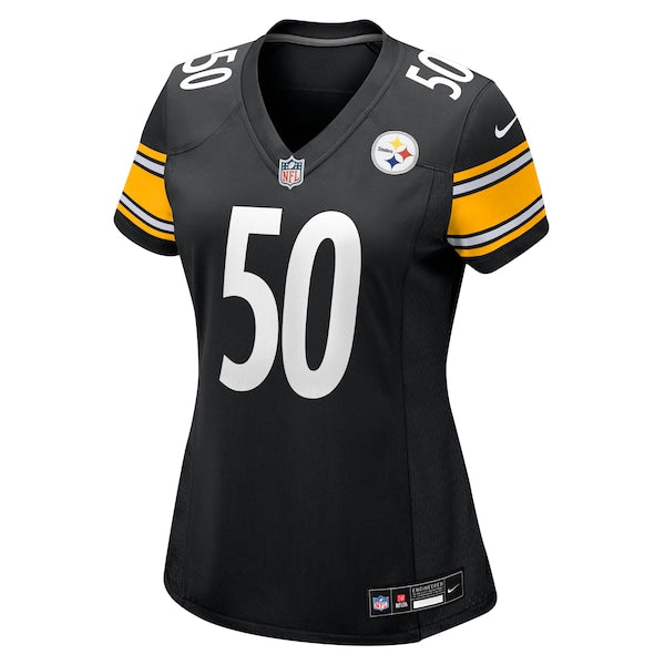 Malik Harrison Pittsburgh Steelers Nike Women's Team Game Jersey - Black - Image 2