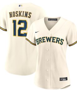 Rhys Hoskins Milwaukee Brewers Nike Women's Home Replica Jersey - White