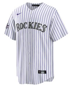 Alternative view of Colorado Rockies Nike 2025 MLB All-Star Game Home Replica Jersey - White