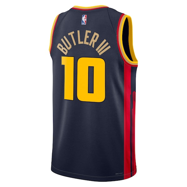 Jimmy Butler Golden State Warriors Nike Unisex Swingman Jersey - City Edition - Navy - Image 3