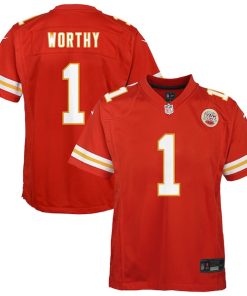 Xavier Worthy Kansas City Chiefs Nike Youth Team Game Jersey - Red