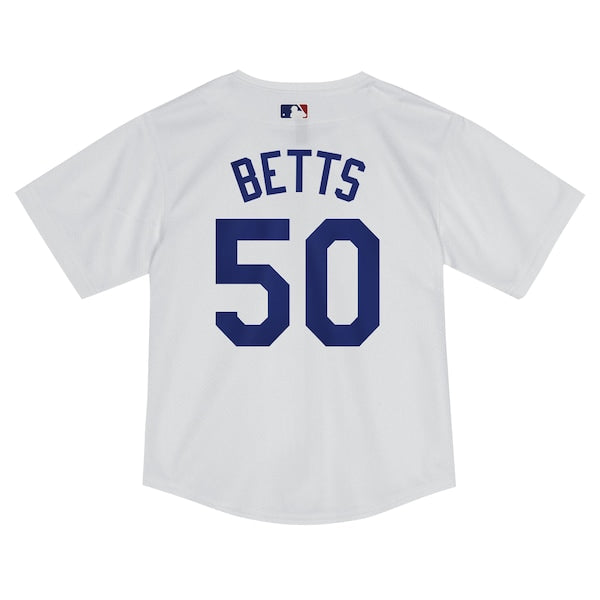 Mookie Betts Los Angeles Dodgers Nike Toddler Game Jersey - White - Image 3