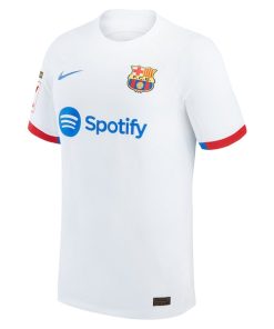Alternative view of Barcelona Nike 2023/24 Away Match Authentic Jersey - White