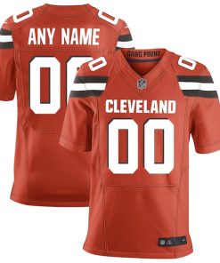Cleveland Browns Nike Custom Alternate Elite Jersey - Orange