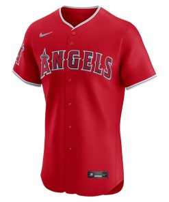 Alternative view of Los Angeles Angels Nike Alternate Vapor Premier Elite Patch Jersey - Red