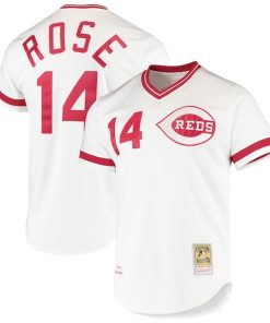 Pete Rose Cincinnati Reds Cooperstown Collection Authentic Jersey - White
