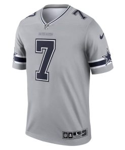 Alternative view of Trevon Diggs Dallas Cowboys Nike Inverted Legend Jersey - Gray