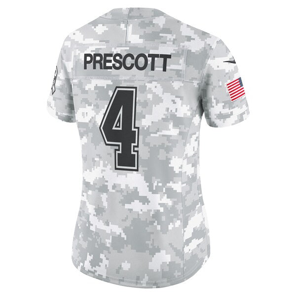 Dak Prescott Dallas Cowboys Nike Women's 2024 Salute to Service Limited Jersey - Arctic Camo - Image 3