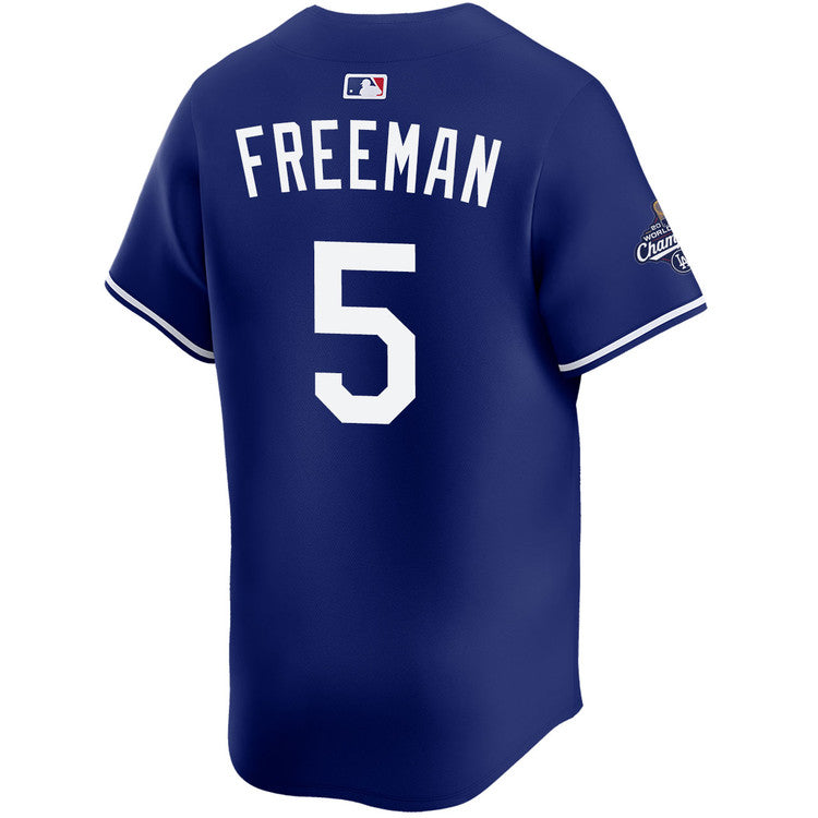 Freddie Freeman Los Angeles Dodgers Nike Youth 2025 World Series Champions Limited Jersey - Royal - Image 4