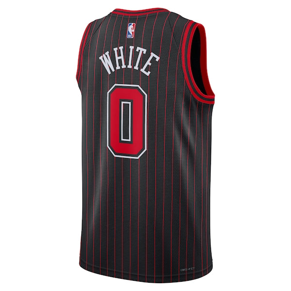 Coby White Chicago Bulls Jordan Brand Unisex Swingman Jersey - Statement Edition - Black - Image 3