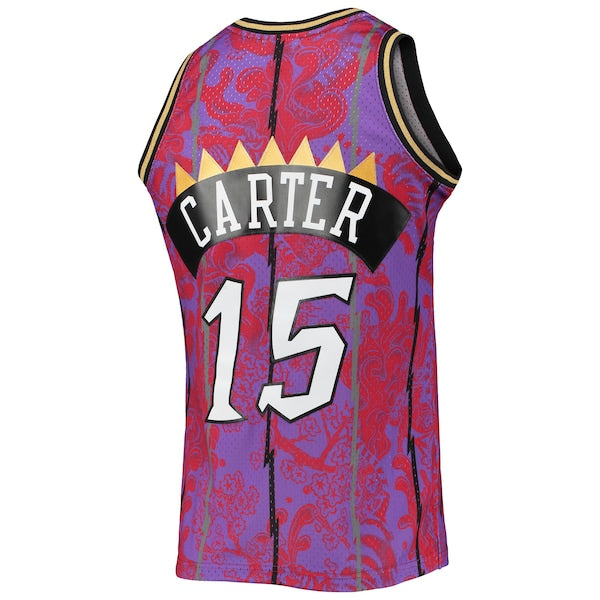 Vince Carter Toronto Raptors Hardwood Classics 1998/99 Lunar New Year Swingman Jersey - Purple - Image 4
