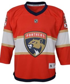 Alternative view of Florida Panthers Youth Home Replica Custom Jersey - Red