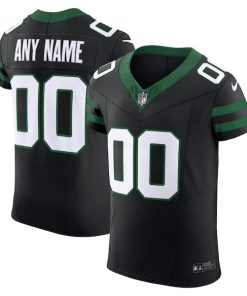 New York Jets Nike Alternate Vapor F.U.S.E. Elite Custom Jersey - Legacy Black