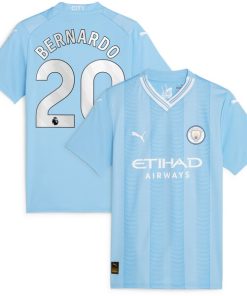 Bernardo Silva Manchester City Puma Women's 2023/24 Home Replica Player Jersey - Sky Blue
