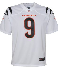 Alternative view of Joe Burrow Cincinnati Bengals Nike Youth Game Jersey - White