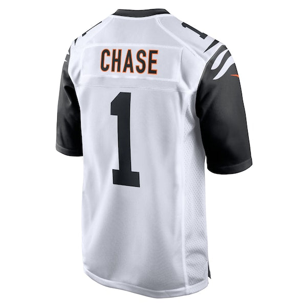 Ja'Marr Chase Cincinnati Bengals Nike Alternate Game Player Jersey - White - Image 3