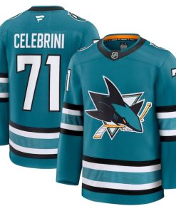 Macklin Celebrini San Jose Sharks  Home Premium Jersey - Teal