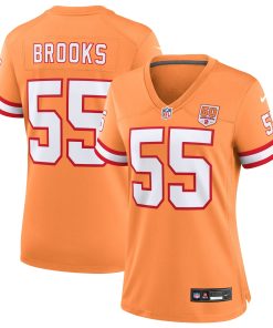 Alternative view of Derrick Brooks Tampa Bay Buccaneers Nike Women's 50th Anniversary Team Game Jersey - Red/Creamsicle