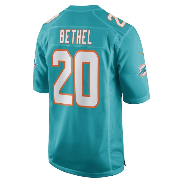 Justin Bethel Miami Dolphins Nike Game Player Jersey - Aqua - Image 3